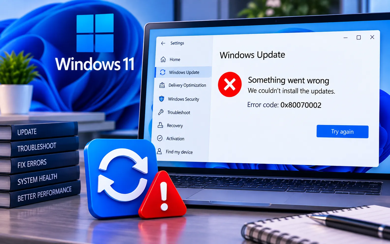 Windows 11 Update Error 0x80070002 fix